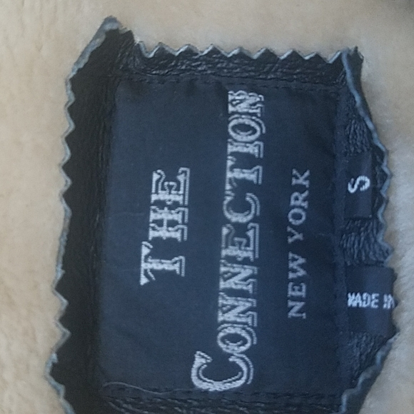 The Connection New York Genuine Leather Jacket, Faux Fur Lined, Size Small - Picture 10 of 10